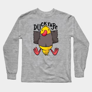 Funny Duck Tape // Cute Duck Duct Tape Pun Joke Long Sleeve T-Shirt